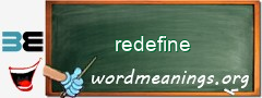 WordMeaning blackboard for redefine